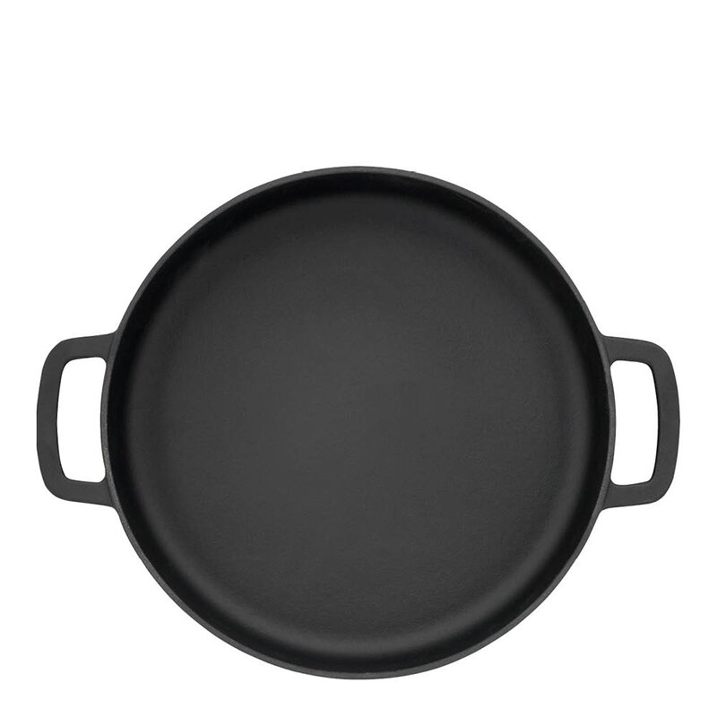 Combekk Støpejernspanne emaljert 28 cm svart