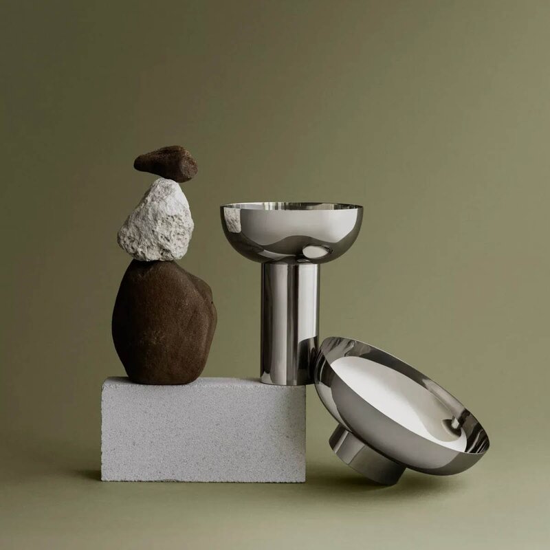 Blomus Miyabi vase 23x10 cm sølv