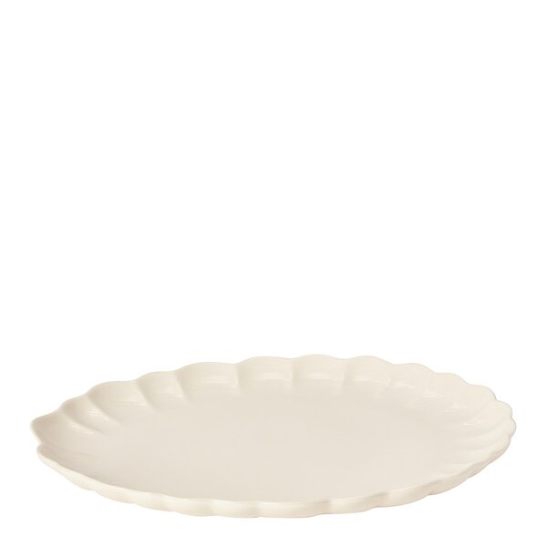 Stiernholm – Lotus serveringsfat 41×30,5 cm hvit