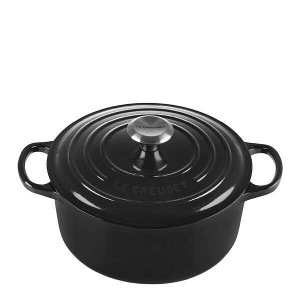 Le Creuset Signature støpejernsgryte rund 24 cm 4,2L black