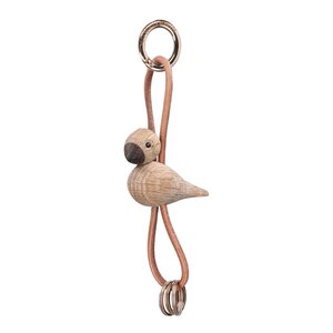 Kay Bojesen Denmark Fugl nøkkelring 6x45x3 cm gull/natur/eik