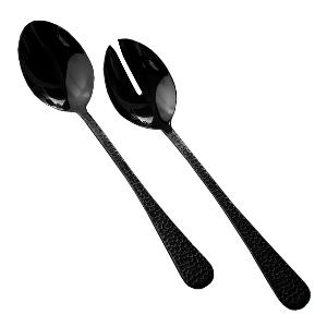 Vargen & Thor Frost salatbestikk 2 deler svart