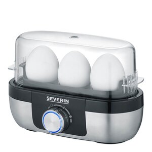 Severin Eggekoker EK3163  med elektronisk kontroll 3 egg svart