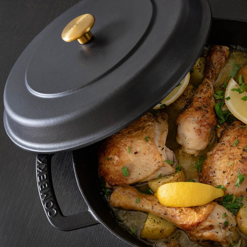 Combekk Braiser støpejernsgryte 28 cm 5L svart