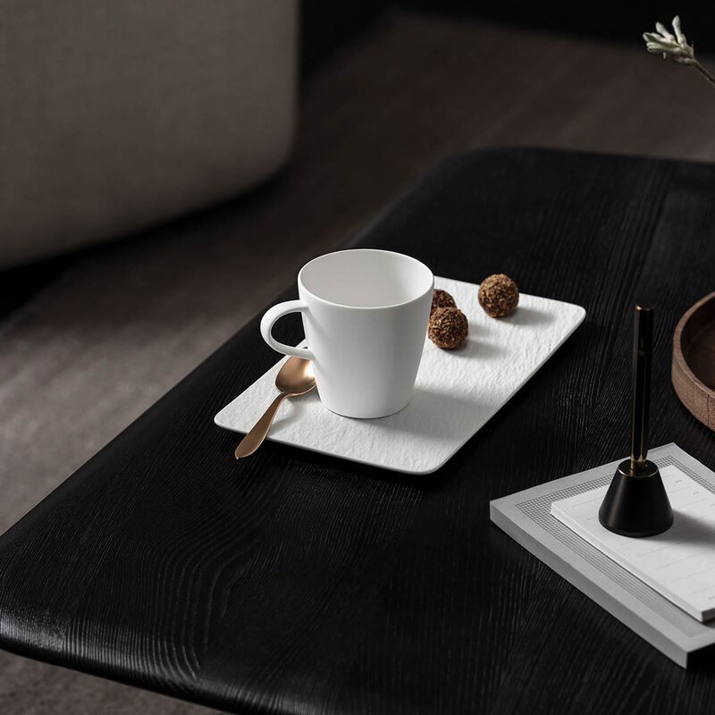 Villeroy & Boch Manufacture Rock Blanc serveringsfat 35x18 cm