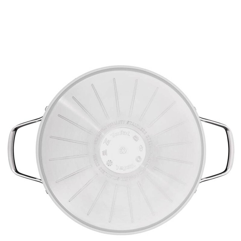 Tefal Emotion Plus SS Uncoated XL gryte med lokk 7,7 L