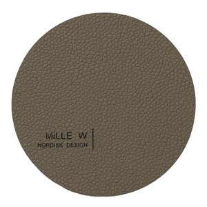 MiLLE W NORDISK DESIGN Rund glassbrikke 10 cm grå