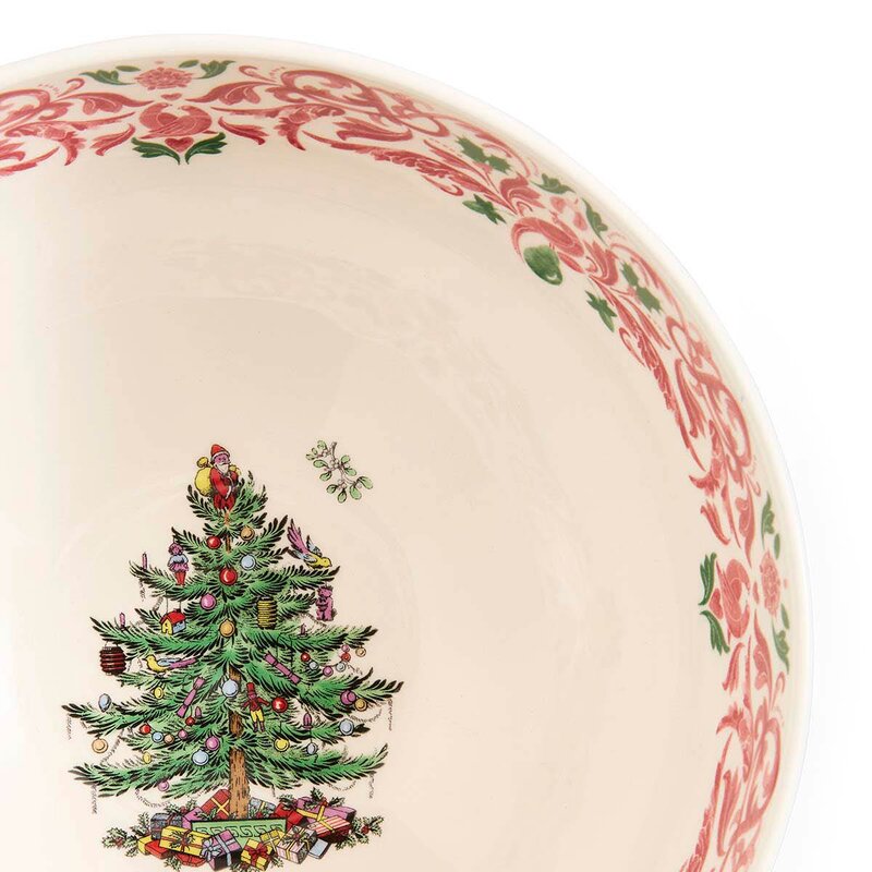 Spode Christmas Tree Yuletide salatbolle 23 cm