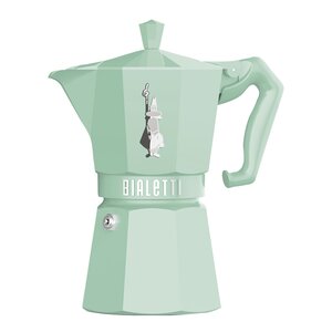Bialetti Exclusive espressokanne 6 kopper 25 cl pastellgrønn