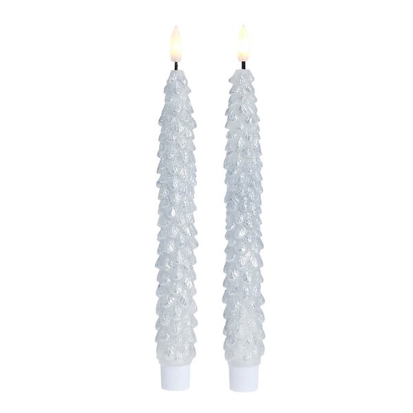 Lene Bjerre Livia LED-kronelys 25 cm sølv