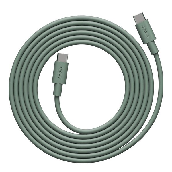 Avolt Cable 1 USB-C til USB-C kabel 2 m Oak Green