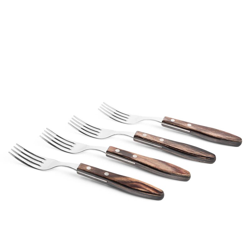 Tramontina BBQ by Hellstrøm biffbestikk 8 deler mørk brun