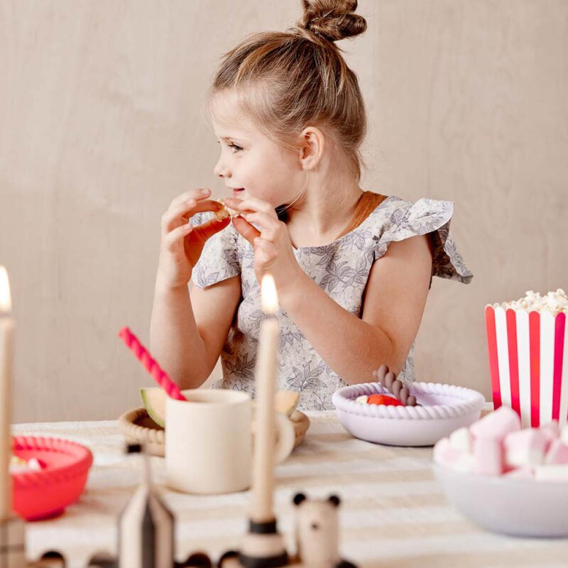 OYOY Mellow bestikk 14,5 cm 3 deler PaleMint/Choko/Iceblue