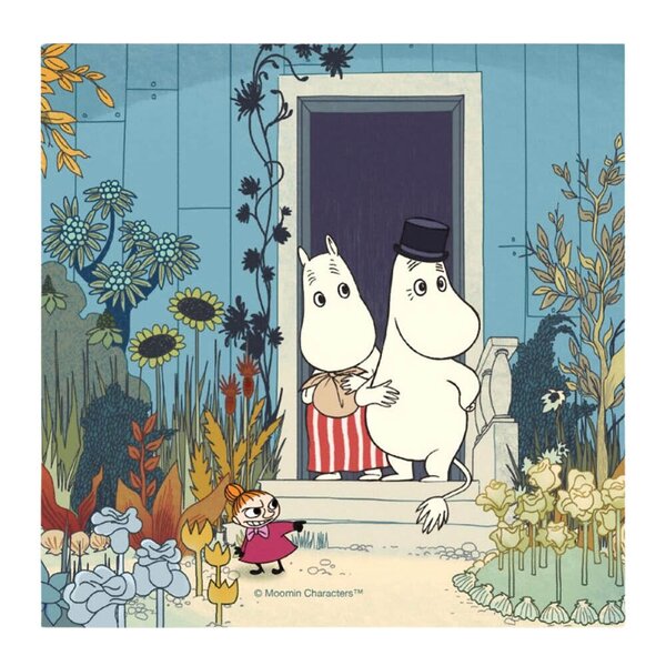 Inspirasjon Forlag Mummi servietter 33x33 cm 20 stk I døråpningen blå