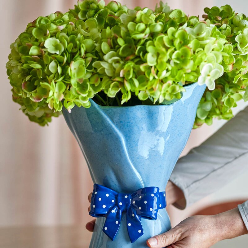 Bloomingville Belivia vase 28,5 cm blå