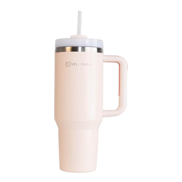 Velbehag The Tumbler med sugerør1,2 L shattered dreams champagne