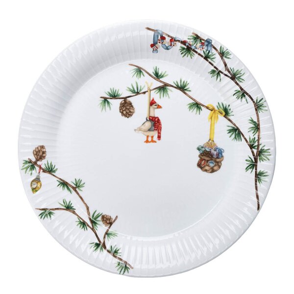 Kähler - Hammershøi Christmas tallerken 27 cm hvit m/dekor