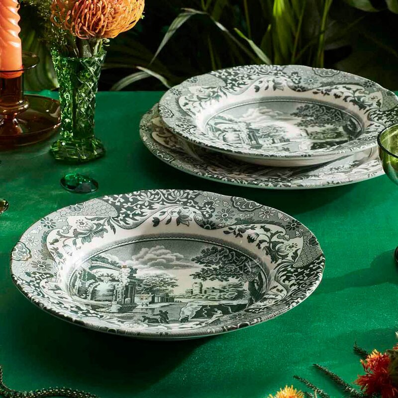 Spode Heritage Green Italian dyp tallerken 23 cm 
