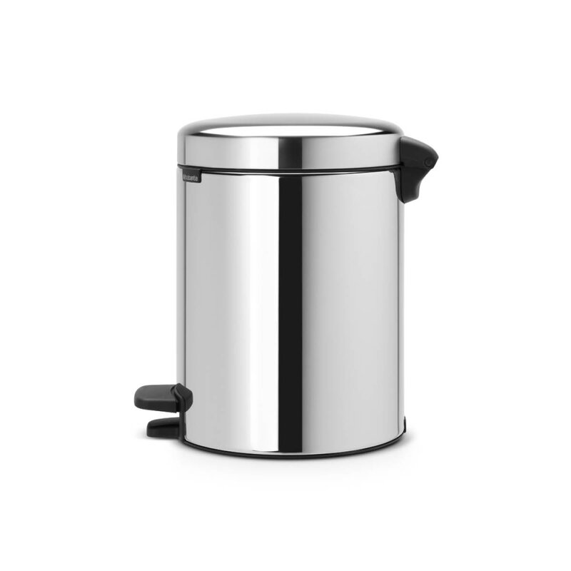 Brabantia NewIcon pedalbøtte 5L blankt stål