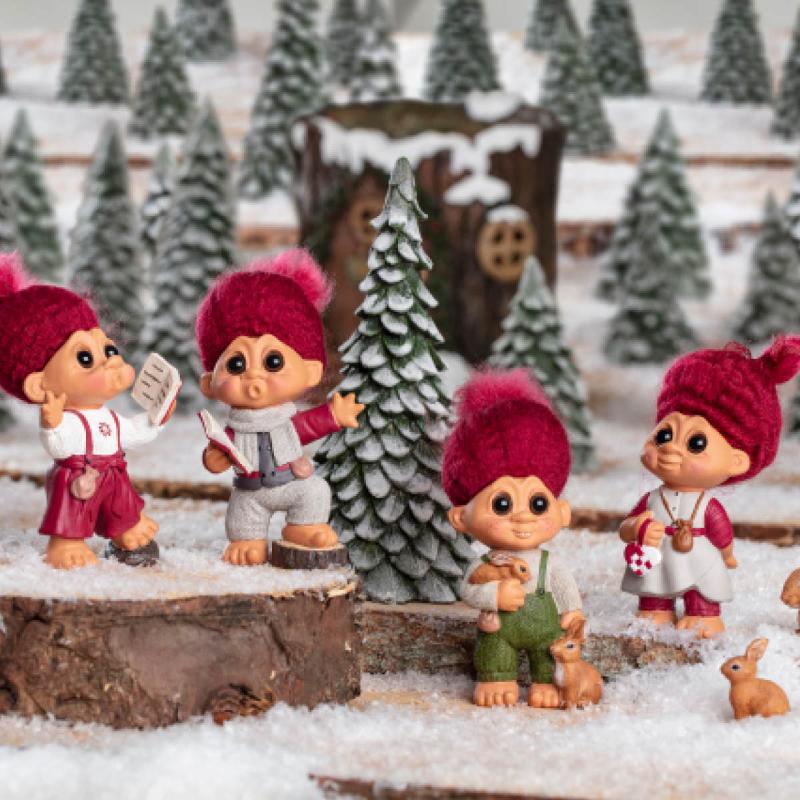 Lykketroll Juletroll lillesøster 13 cm