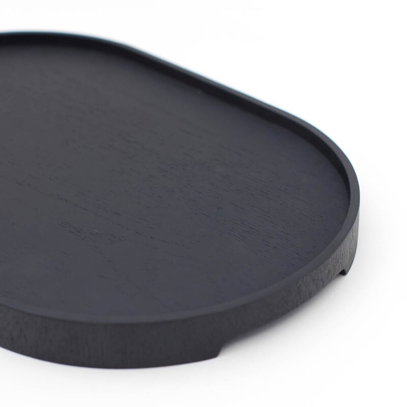 Bosign CurveLine serveringsbrett anti-slip 39x26 cm svart