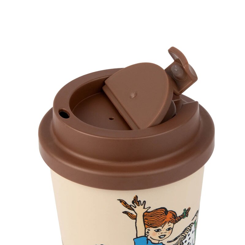 Nordicbuddies Pippi take away kopp 45 cl hest beige