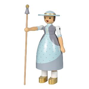 Kay Bojesen Denmark Hyrdinne trefigur 20 cm lys blå