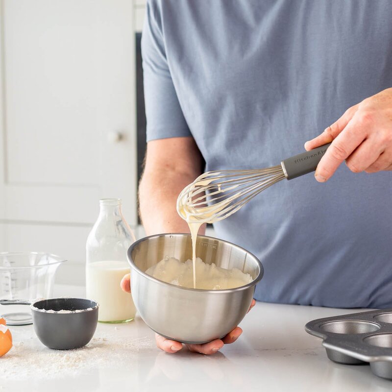 KitchenAid Classic visp 27 cm charcoal grey