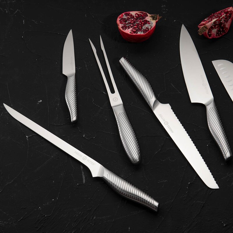 Anders Petter Tranchersett 2 deler børstet stål