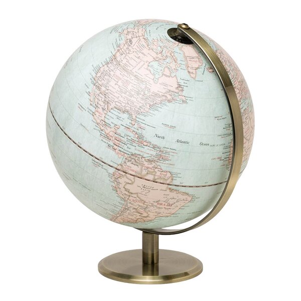 Gentlemen-s Hardware World Globe Light globus bordlampe 25 cm Vintage