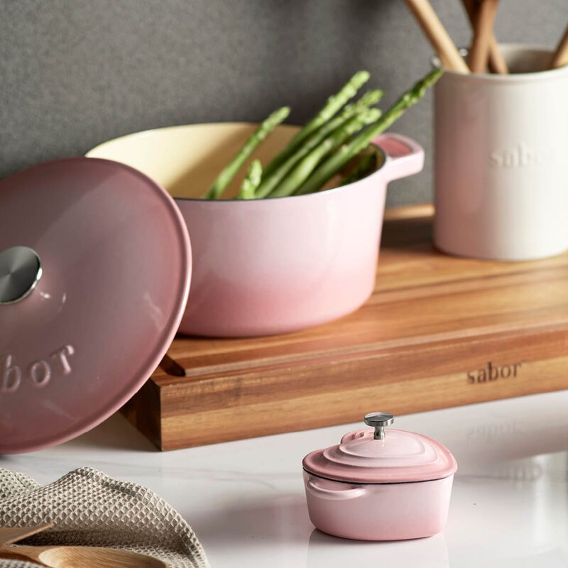 Sabor Støpejernsgryte 4,4L blush pink