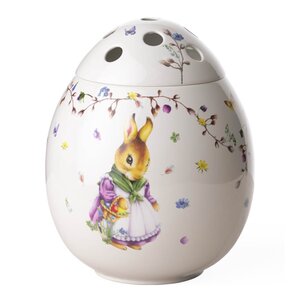 Villeroy & Boch Spring Fantasy Emma & Paul vase 18 cm 2,8L grønn/hvit