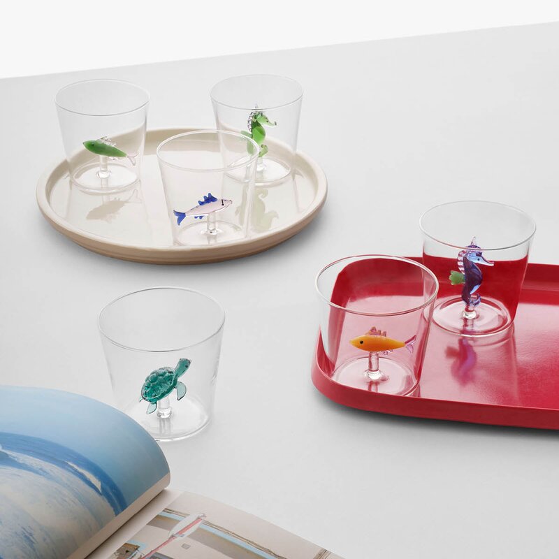 Ichendorf Milano Marine Garden vannglass 35 cl sjøhest grønn