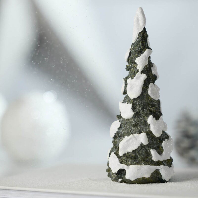 Klarborg Lite juletre med snø 12 cm