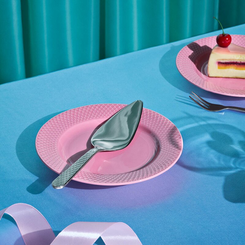 Lyngby Porcelæn Rhombe kakespade stål