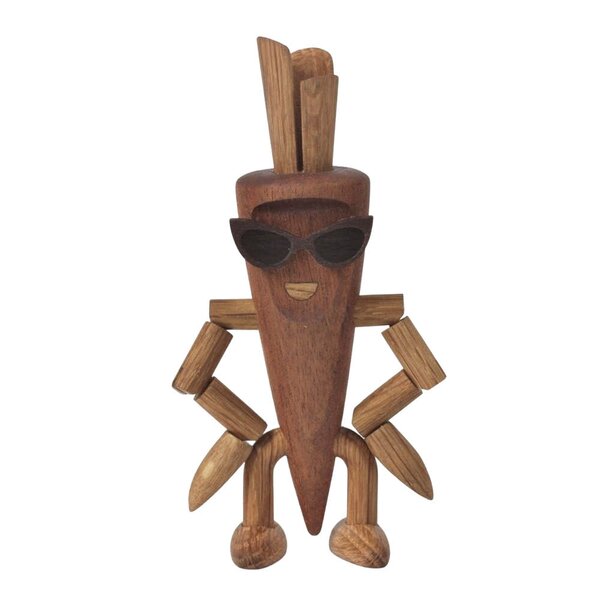 Spring Copenhagen Woodies Camille Carrot trefigur 13 cm eik