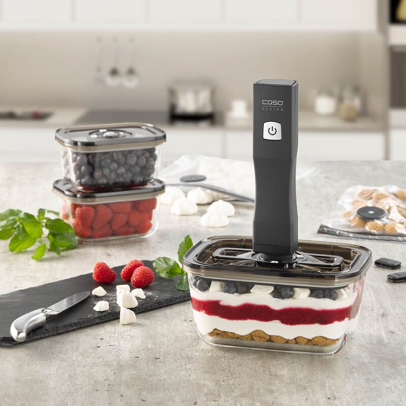 Caso Vacu OneTouch Eco vakuumsett svart