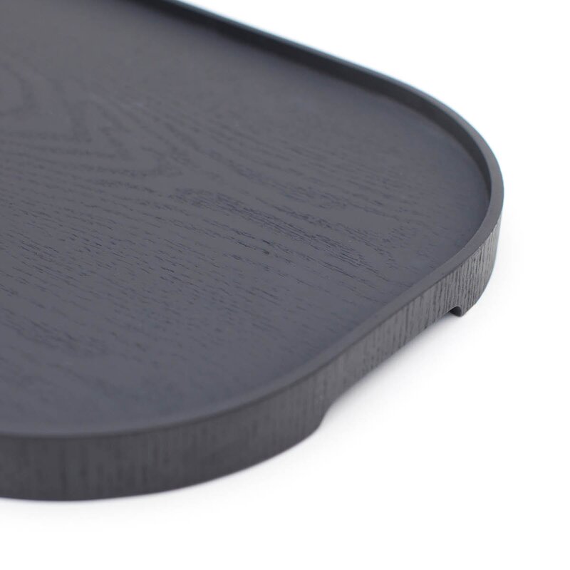 Bosign CurveLine serveringsbrett anti-slip 47x34 cm svart