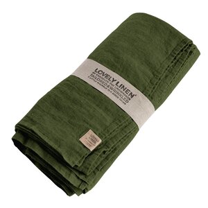 Lovley Linen Lovely bordduk lin 145x300 cm Jeep Green