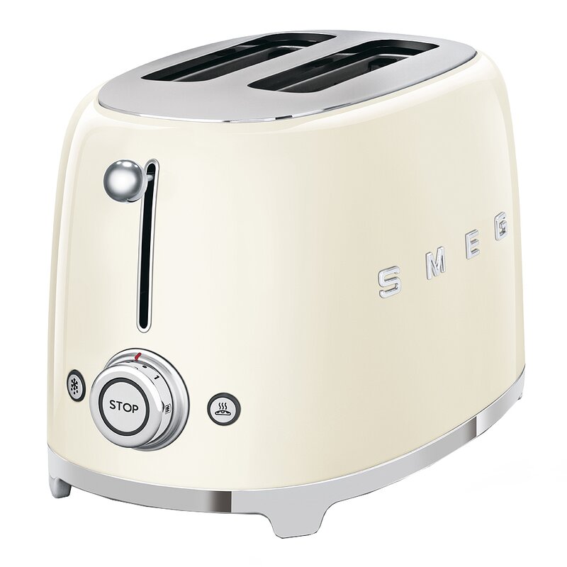SMEG Brødrister TSF01 2 skiver creme