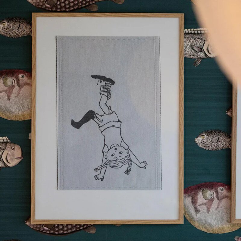 Ekelund Pippi kjøkkenhåndkle 35x50 cm hoppsan