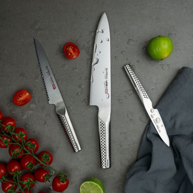 Global Ukon knivsett 3 deler GU-01, GUS-22, GUF-30