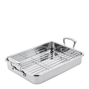 Scanpan Impact langpanne m/rist 42,5x26 cm stål