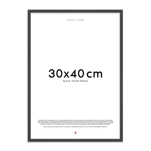 Poster & Frame – Treramme 30×40 cm svart