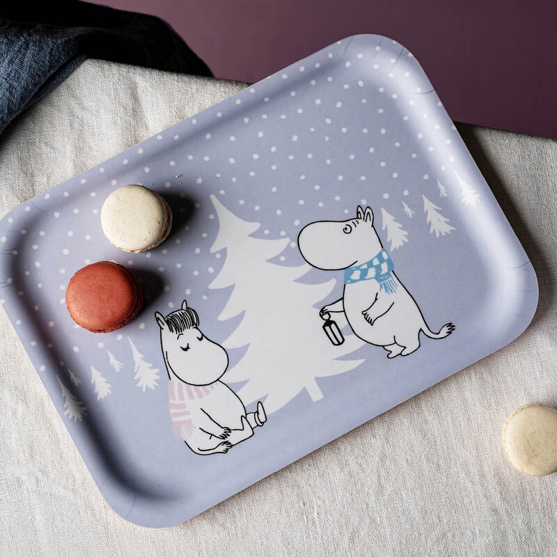 Muurla Mummi brett 20x27 cm Snøfall lilla