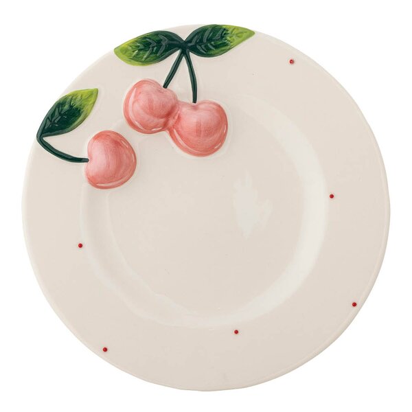 Bloomingville - Berrie tallerken 20,5 cm kirsebær rosa