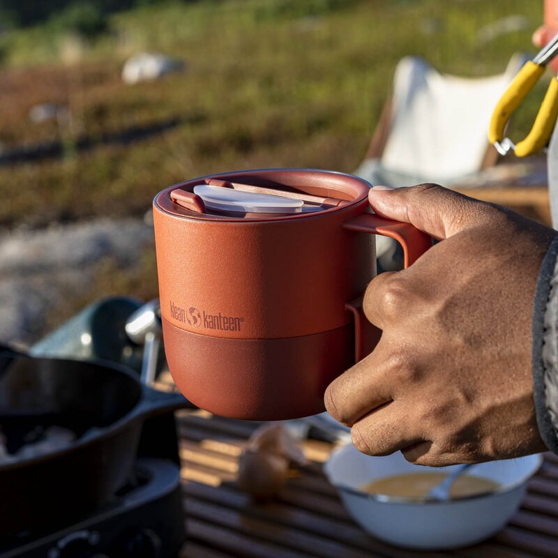 Klean Kanteen Rise kopp 41 cl med flipplokk Autumn Glaze