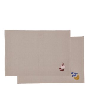 Södahl Bistro spisebrikke 33x48 cm 2 stk coffee brown