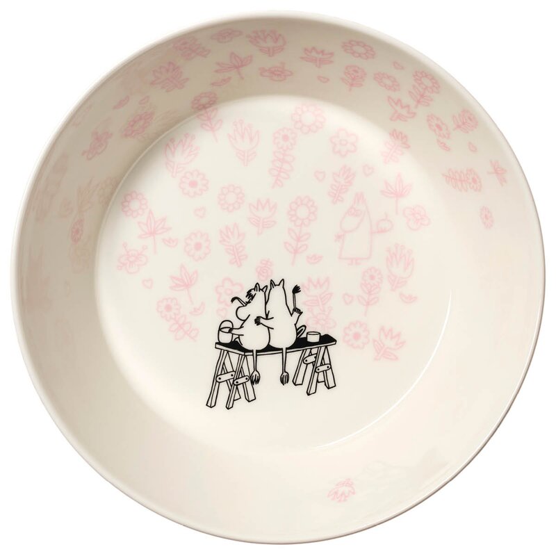 MoominArabia Mummi serveringsskål 23cm Kjærlighet rosa 30 år