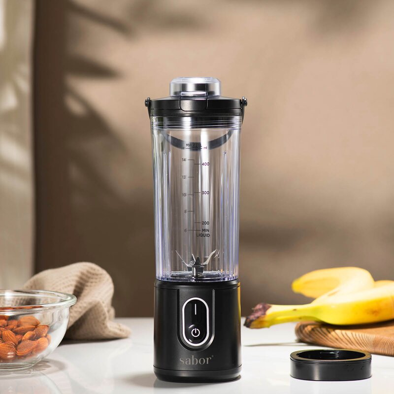 Sabor Select trådløs blender 0,4L svart/klar